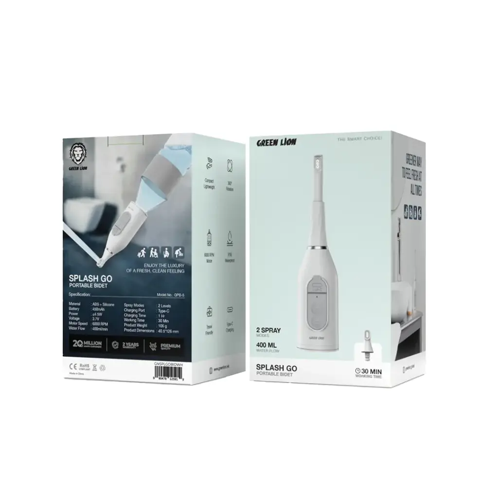 فروشگاه آنلاین نخلینو   - خودشور جیبی گرین لاین Green Lion Splash Go Portable Bidet